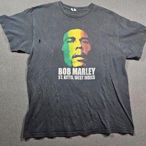 Bob Marley St Kitts West Indies Graphic T Shirt Reggae Music Tee